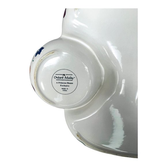 Orchard Medley by Princess House Ceramic Serving Tray Vintage Circa 1980s - Picture 8 of 9